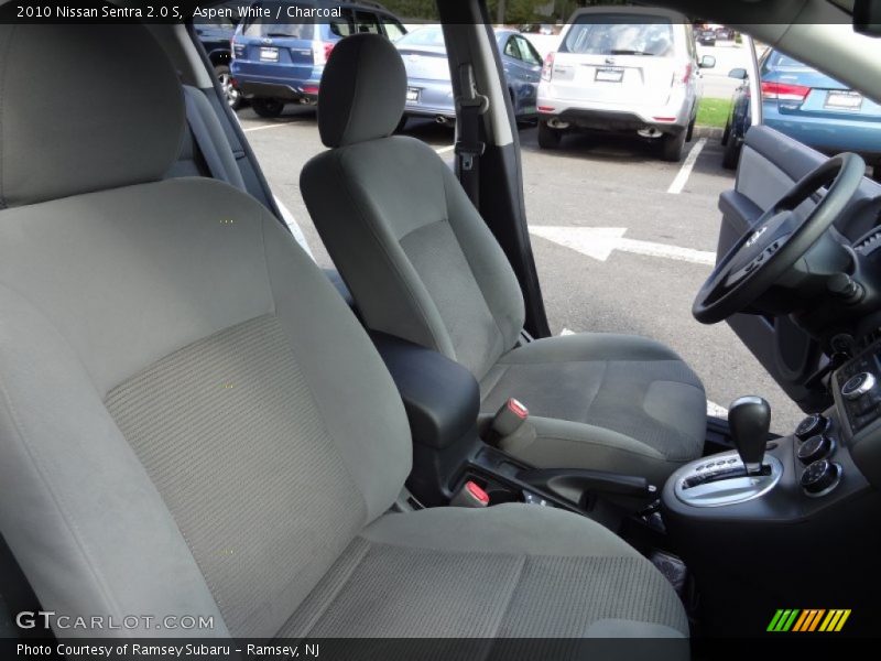 Aspen White / Charcoal 2010 Nissan Sentra 2.0 S