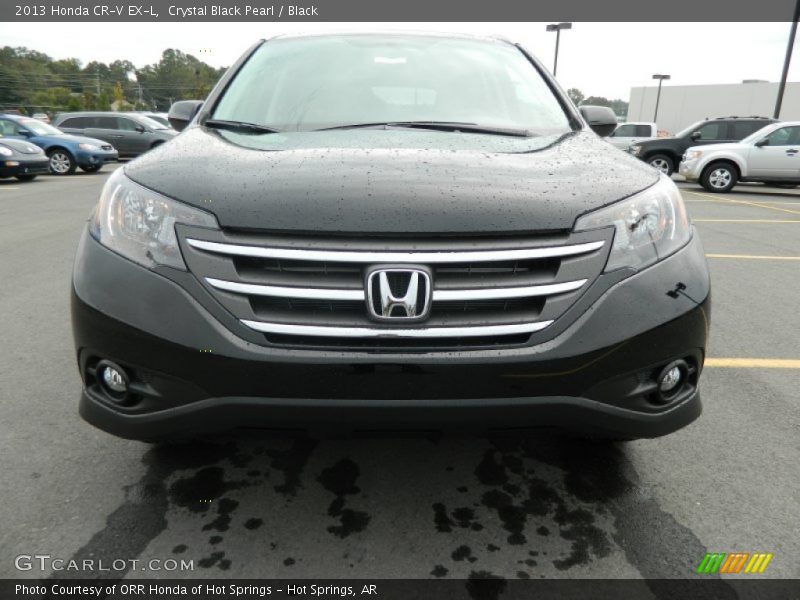 Crystal Black Pearl / Black 2013 Honda CR-V EX-L