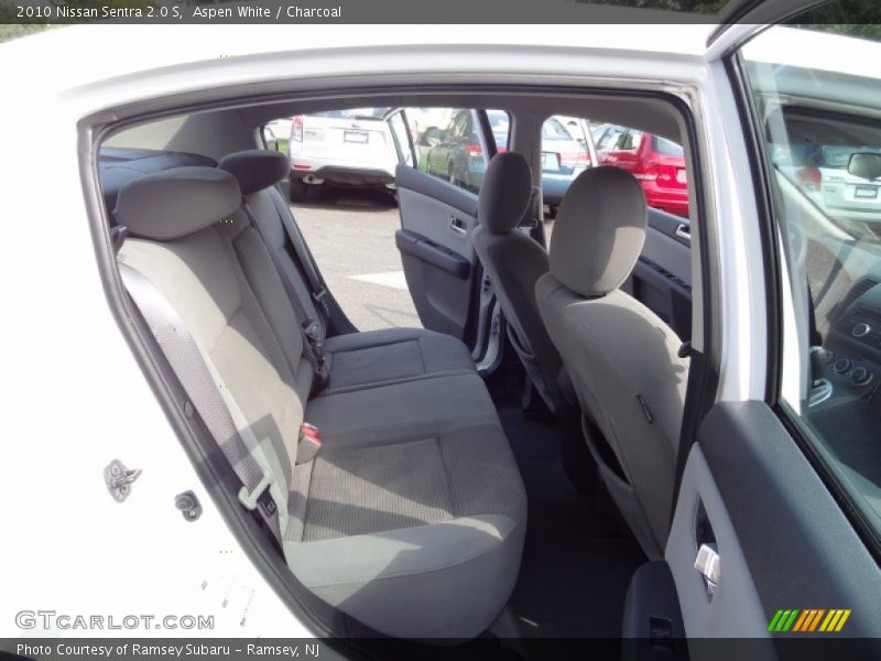 Aspen White / Charcoal 2010 Nissan Sentra 2.0 S