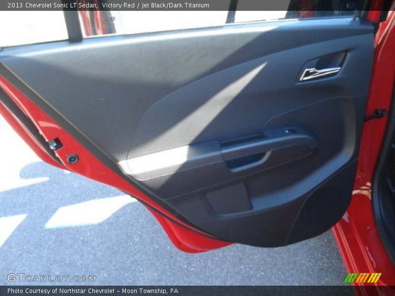 Victory Red / Jet Black/Dark Titanium 2013 Chevrolet Sonic LT Sedan