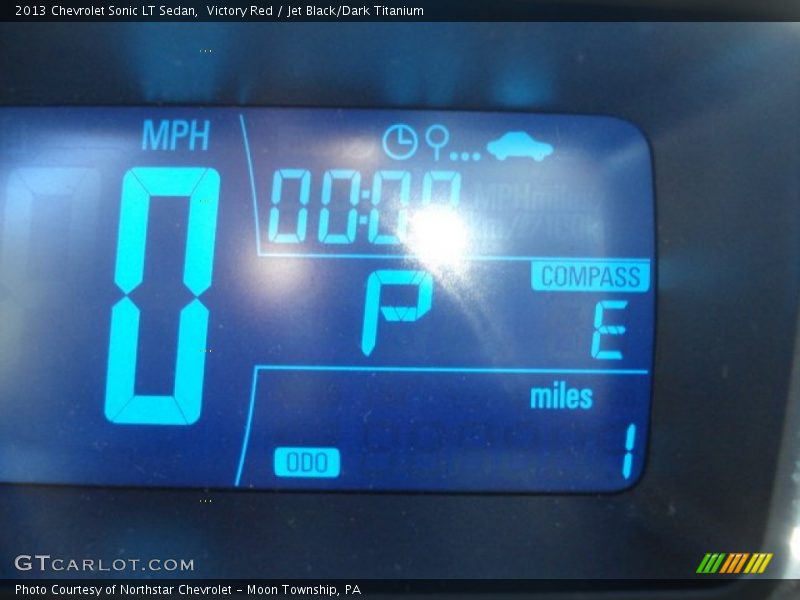 Victory Red / Jet Black/Dark Titanium 2013 Chevrolet Sonic LT Sedan