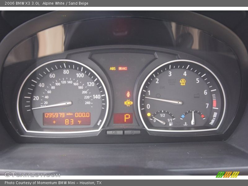 Alpine White / Sand Beige 2006 BMW X3 3.0i