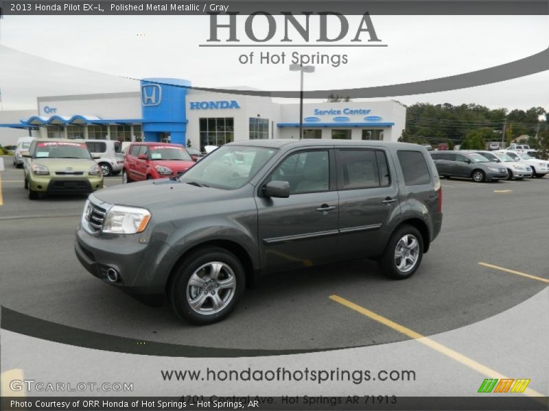 Polished Metal Metallic / Gray 2013 Honda Pilot EX-L