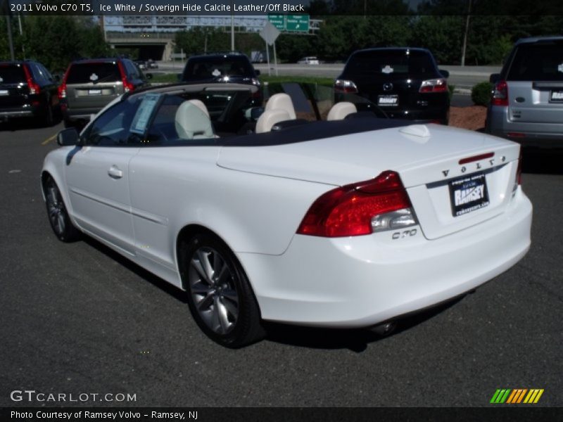 Ice White / Soverign Hide Calcite Leather/Off Black 2011 Volvo C70 T5