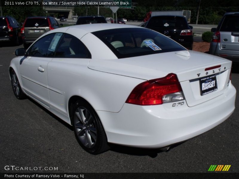 Ice White / Soverign Hide Calcite Leather/Off Black 2011 Volvo C70 T5