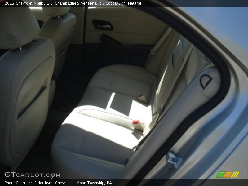 Champagne Silver Metallic / Cocoa/Light Neutral 2013 Chevrolet Malibu LT