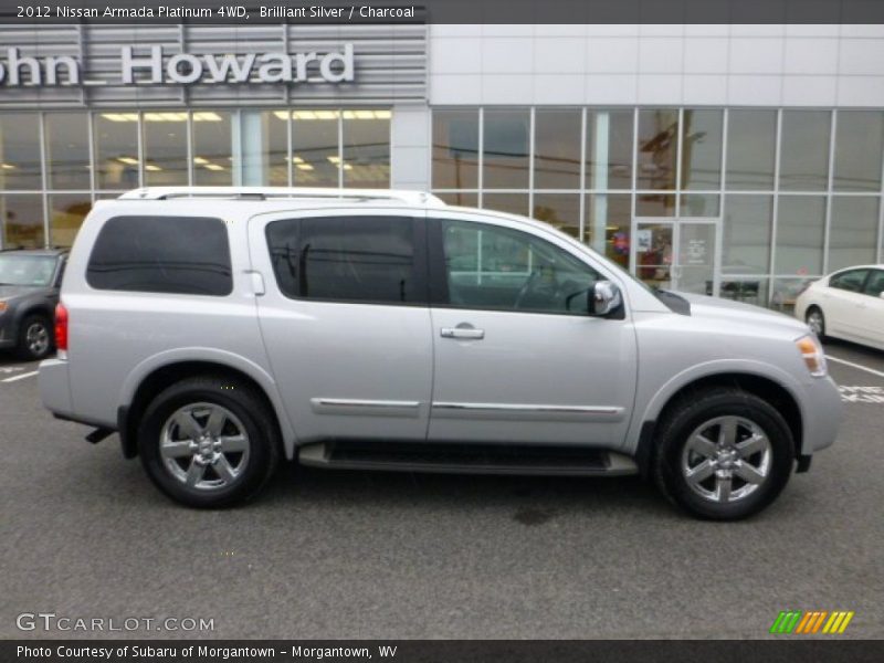 Brilliant Silver / Charcoal 2012 Nissan Armada Platinum 4WD