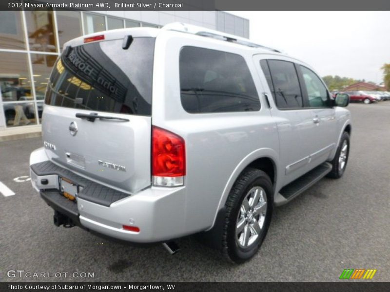 Brilliant Silver / Charcoal 2012 Nissan Armada Platinum 4WD