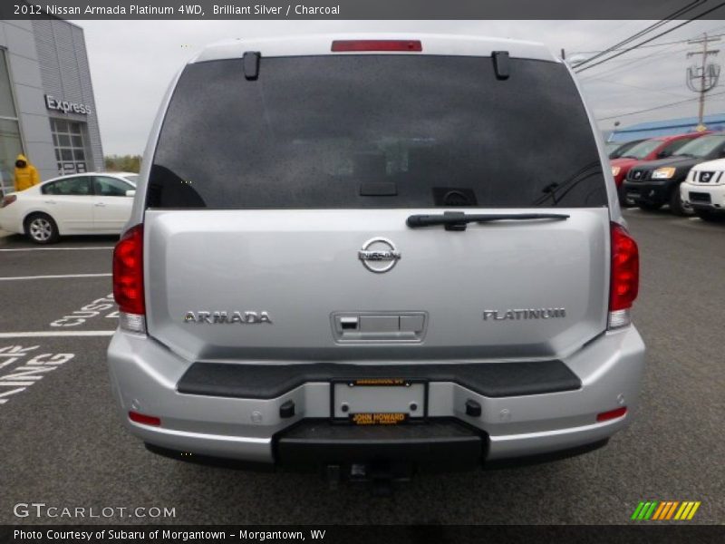 Brilliant Silver / Charcoal 2012 Nissan Armada Platinum 4WD