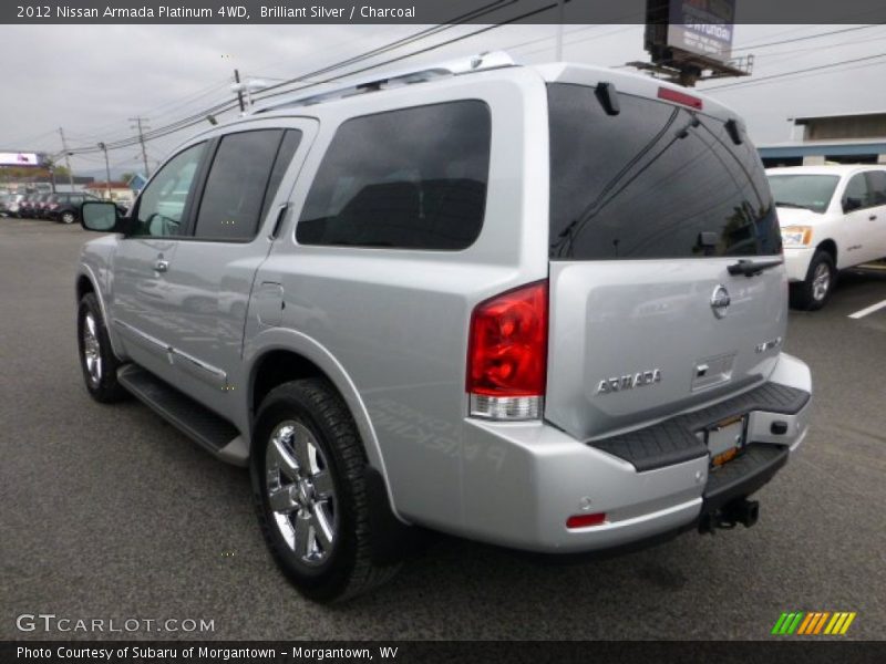 Brilliant Silver / Charcoal 2012 Nissan Armada Platinum 4WD
