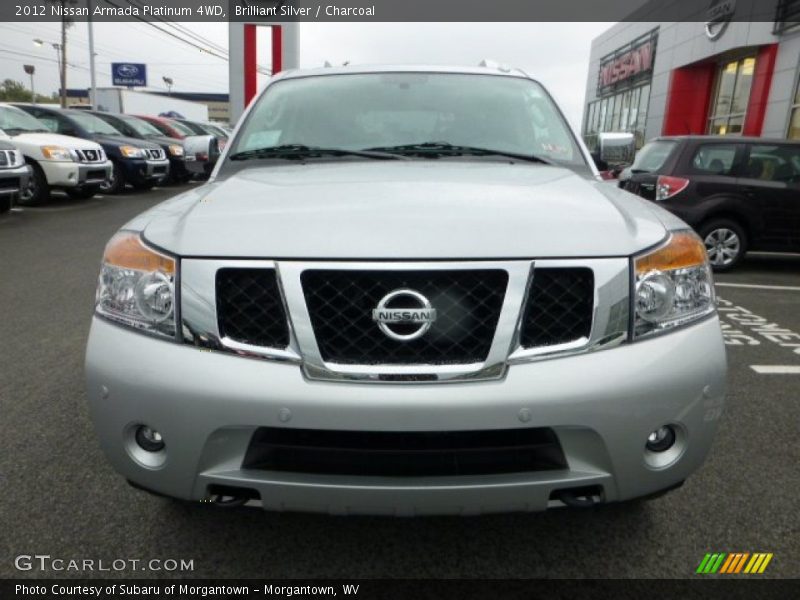 Brilliant Silver / Charcoal 2012 Nissan Armada Platinum 4WD