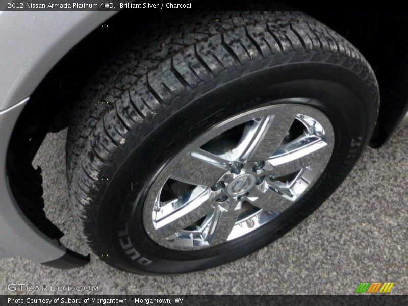 Brilliant Silver / Charcoal 2012 Nissan Armada Platinum 4WD