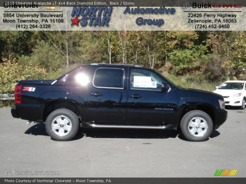 Black / Ebony 2013 Chevrolet Avalanche LT 4x4 Black Diamond Edition