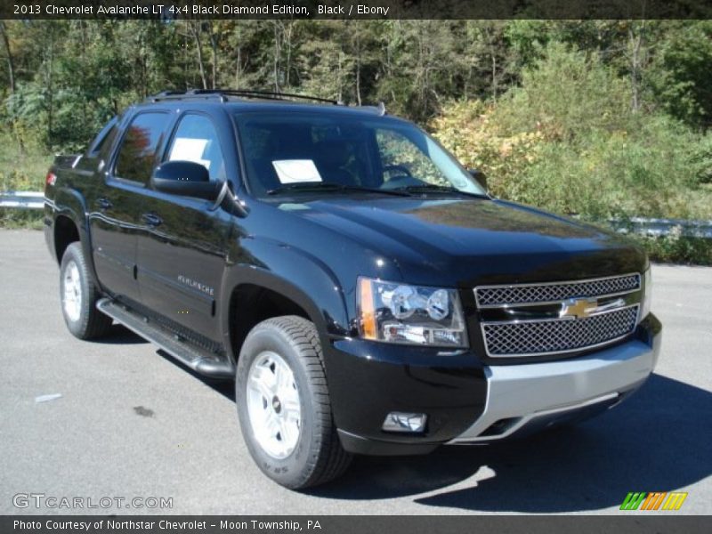 Black / Ebony 2013 Chevrolet Avalanche LT 4x4 Black Diamond Edition