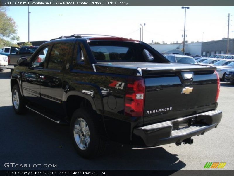 Black / Ebony 2013 Chevrolet Avalanche LT 4x4 Black Diamond Edition