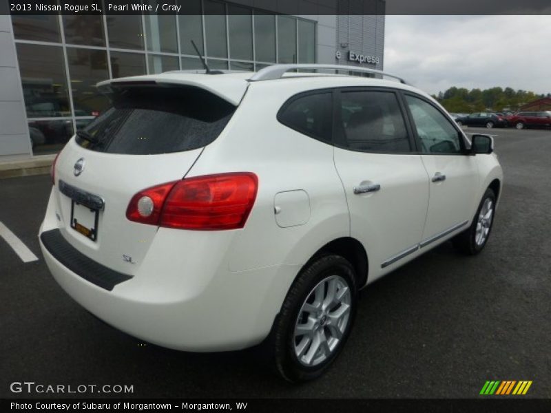Pearl White / Gray 2013 Nissan Rogue SL