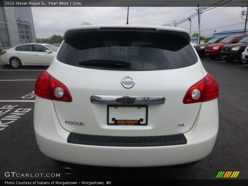 Pearl White / Gray 2013 Nissan Rogue SL
