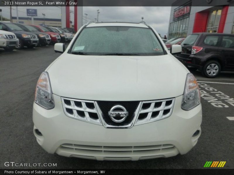 Pearl White / Gray 2013 Nissan Rogue SL