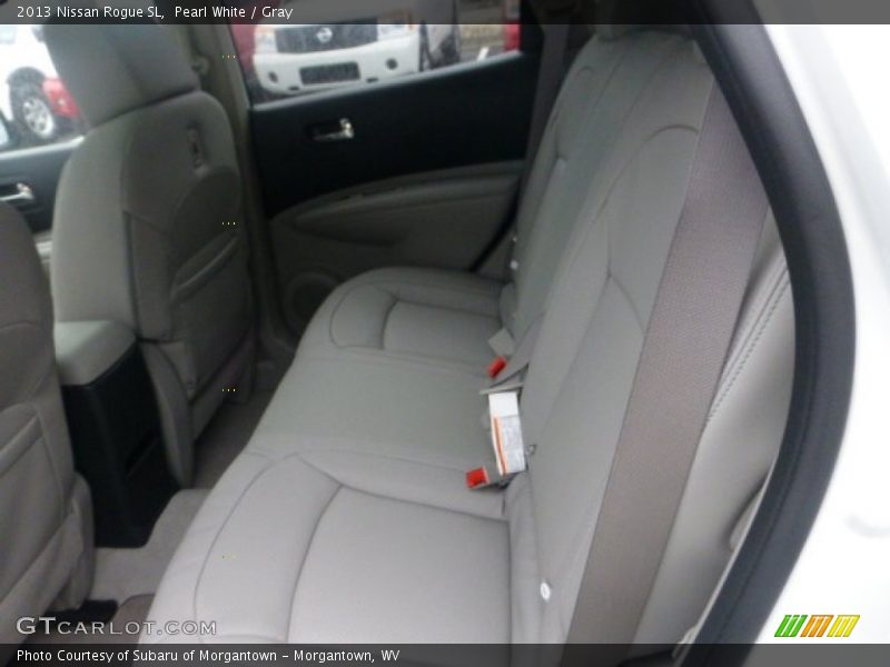 Pearl White / Gray 2013 Nissan Rogue SL