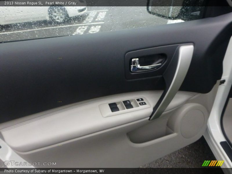 Pearl White / Gray 2013 Nissan Rogue SL