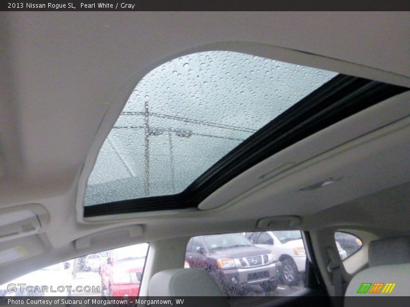 Pearl White / Gray 2013 Nissan Rogue SL