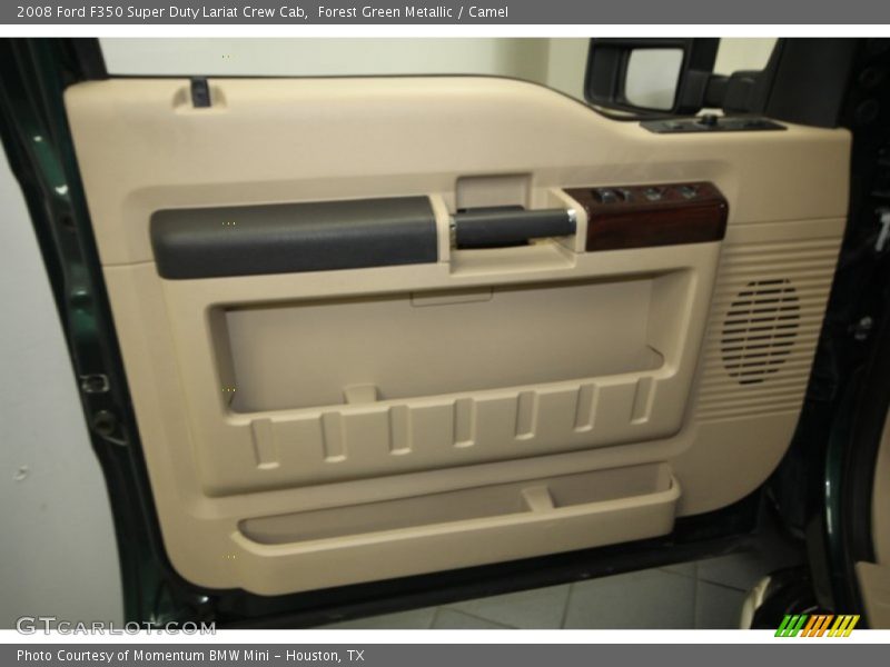 Forest Green Metallic / Camel 2008 Ford F350 Super Duty Lariat Crew Cab
