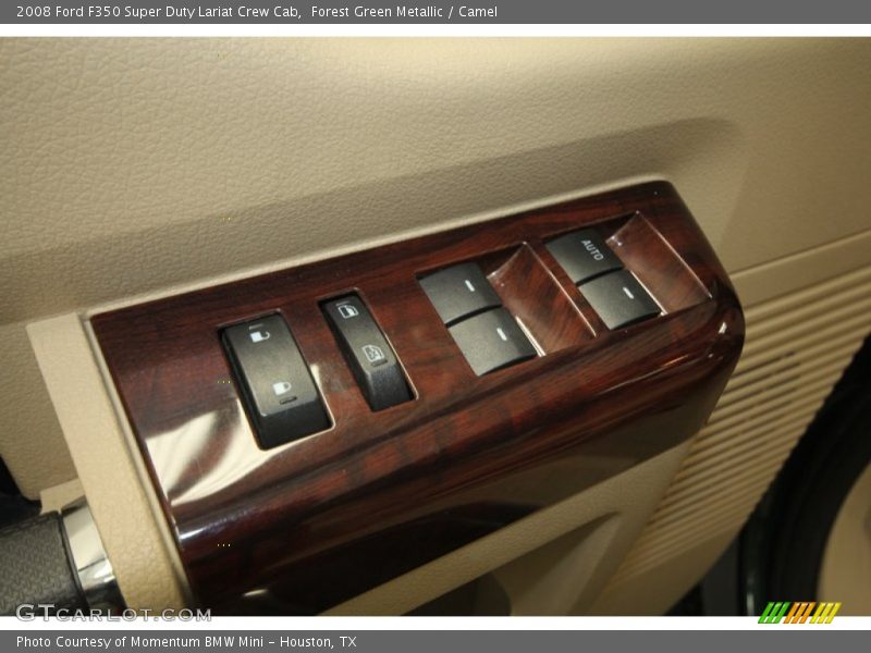 Forest Green Metallic / Camel 2008 Ford F350 Super Duty Lariat Crew Cab