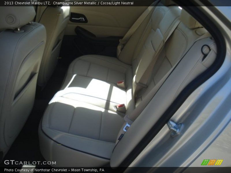 Champagne Silver Metallic / Cocoa/Light Neutral 2013 Chevrolet Malibu LTZ