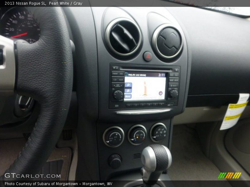 Pearl White / Gray 2013 Nissan Rogue SL
