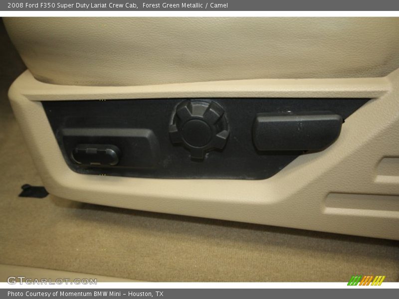 Forest Green Metallic / Camel 2008 Ford F350 Super Duty Lariat Crew Cab