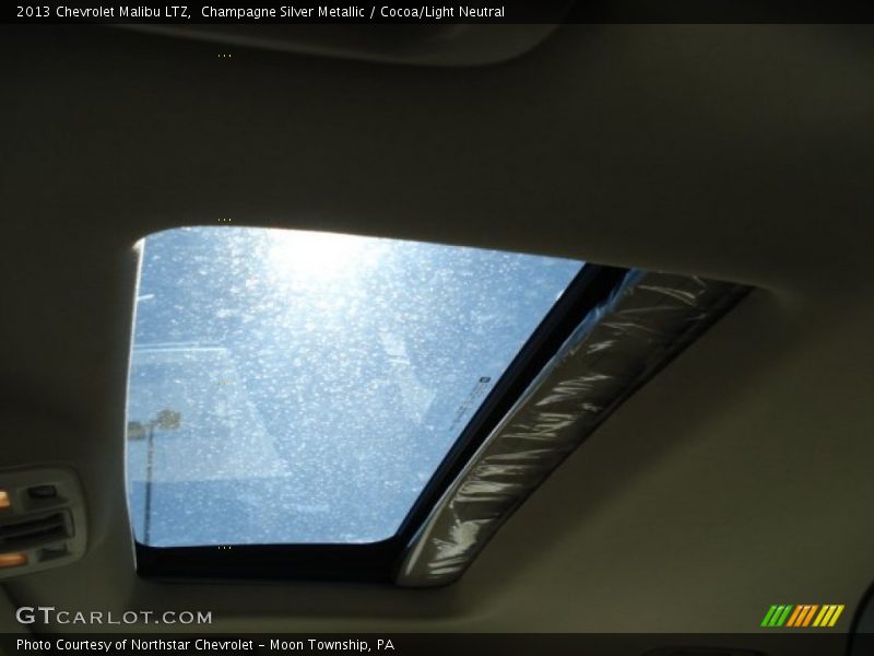 Champagne Silver Metallic / Cocoa/Light Neutral 2013 Chevrolet Malibu LTZ