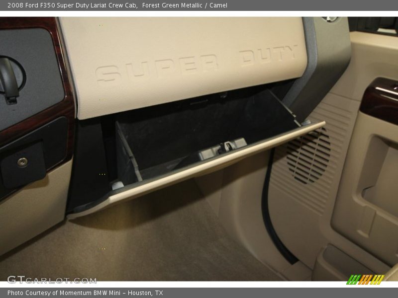 Forest Green Metallic / Camel 2008 Ford F350 Super Duty Lariat Crew Cab