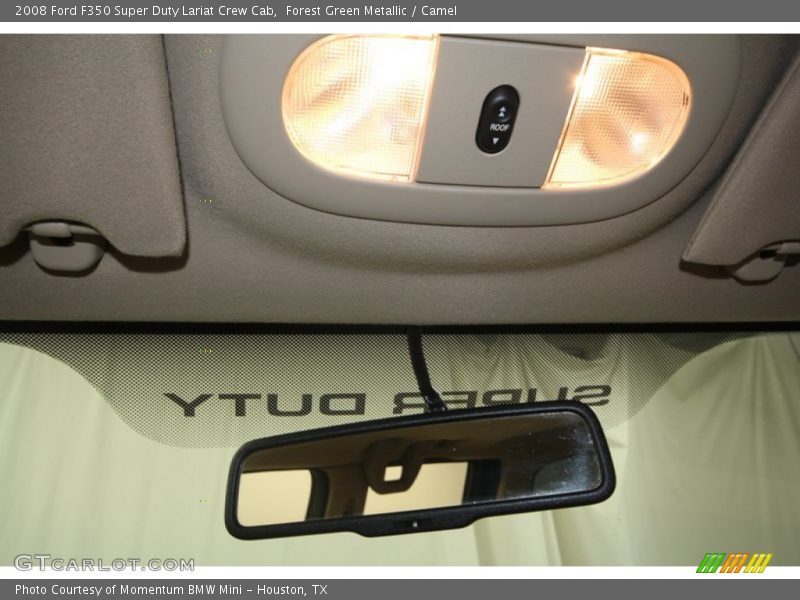 Forest Green Metallic / Camel 2008 Ford F350 Super Duty Lariat Crew Cab