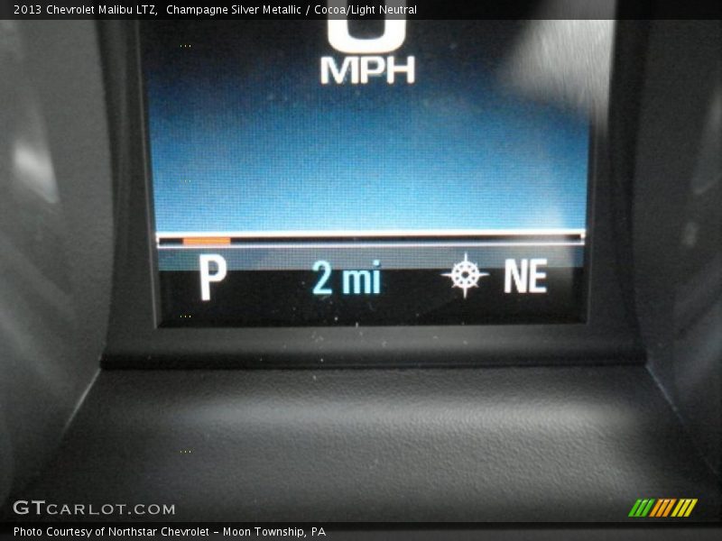 Champagne Silver Metallic / Cocoa/Light Neutral 2013 Chevrolet Malibu LTZ