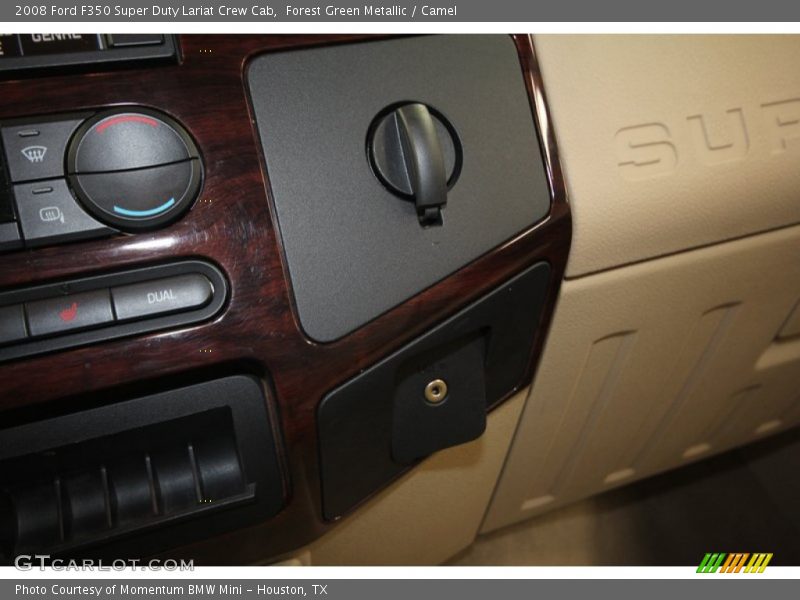 Forest Green Metallic / Camel 2008 Ford F350 Super Duty Lariat Crew Cab
