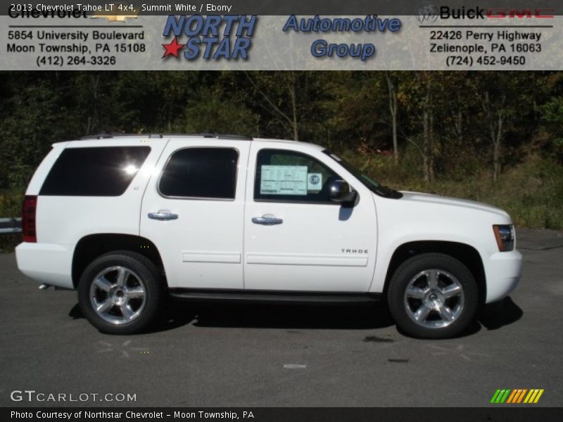 Summit White / Ebony 2013 Chevrolet Tahoe LT 4x4