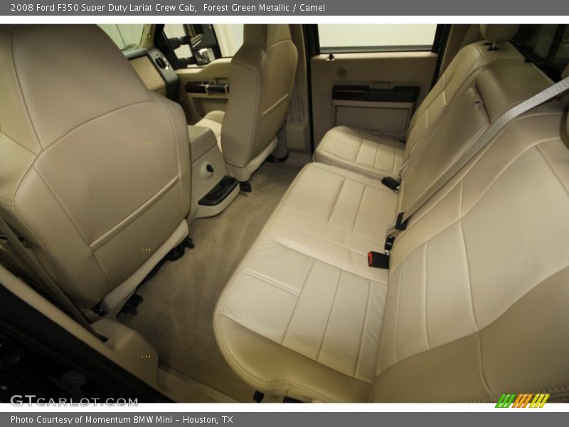 Forest Green Metallic / Camel 2008 Ford F350 Super Duty Lariat Crew Cab