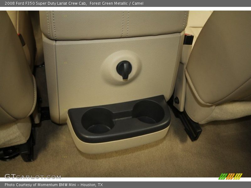 Forest Green Metallic / Camel 2008 Ford F350 Super Duty Lariat Crew Cab