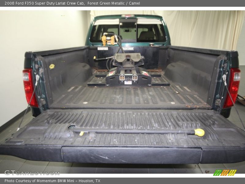 Forest Green Metallic / Camel 2008 Ford F350 Super Duty Lariat Crew Cab
