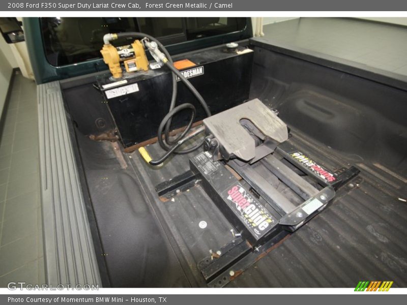 Forest Green Metallic / Camel 2008 Ford F350 Super Duty Lariat Crew Cab