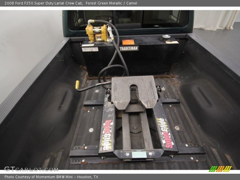 Forest Green Metallic / Camel 2008 Ford F350 Super Duty Lariat Crew Cab