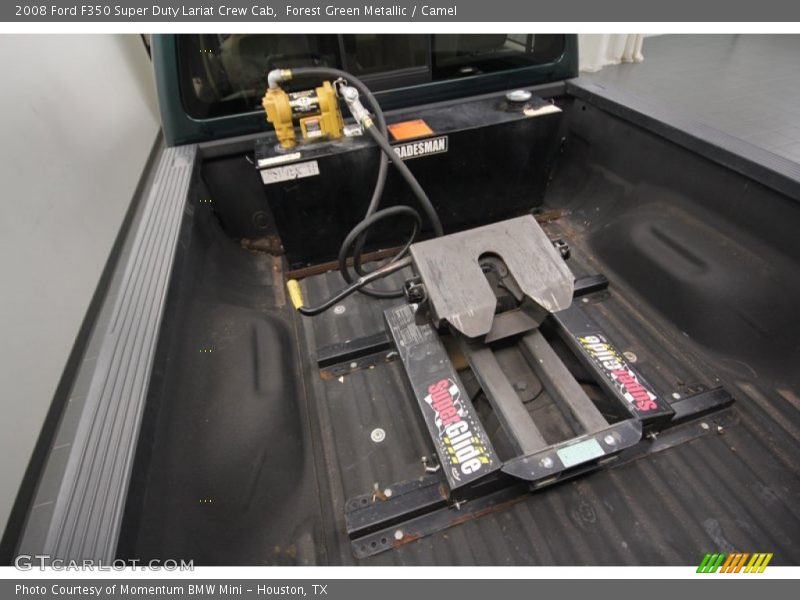 Forest Green Metallic / Camel 2008 Ford F350 Super Duty Lariat Crew Cab