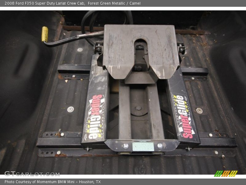 Forest Green Metallic / Camel 2008 Ford F350 Super Duty Lariat Crew Cab