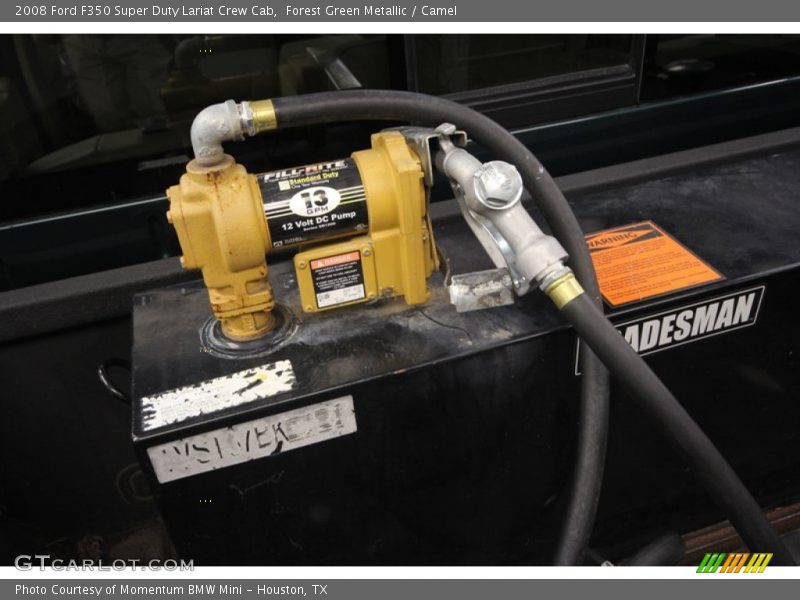 Forest Green Metallic / Camel 2008 Ford F350 Super Duty Lariat Crew Cab
