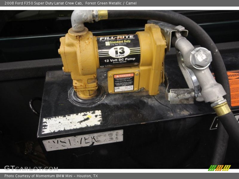 Forest Green Metallic / Camel 2008 Ford F350 Super Duty Lariat Crew Cab