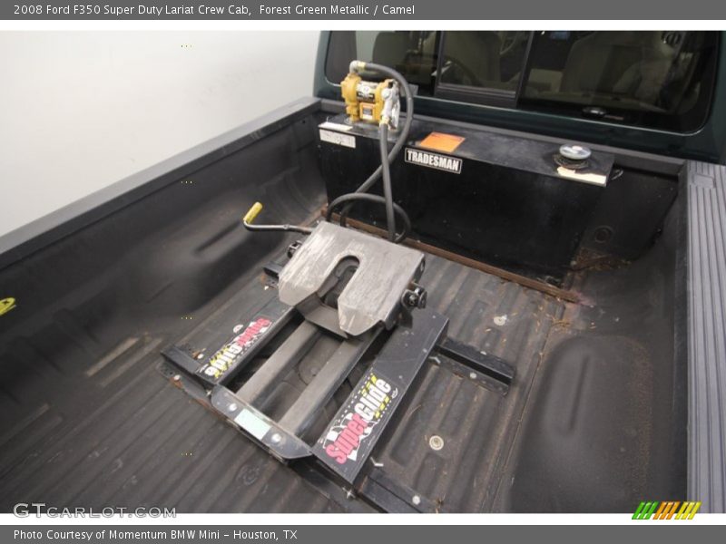 Forest Green Metallic / Camel 2008 Ford F350 Super Duty Lariat Crew Cab