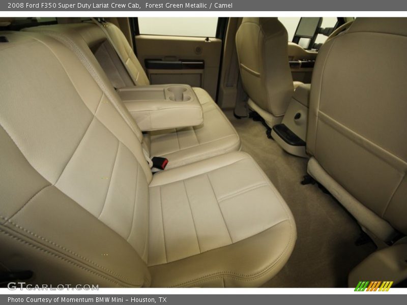 Forest Green Metallic / Camel 2008 Ford F350 Super Duty Lariat Crew Cab