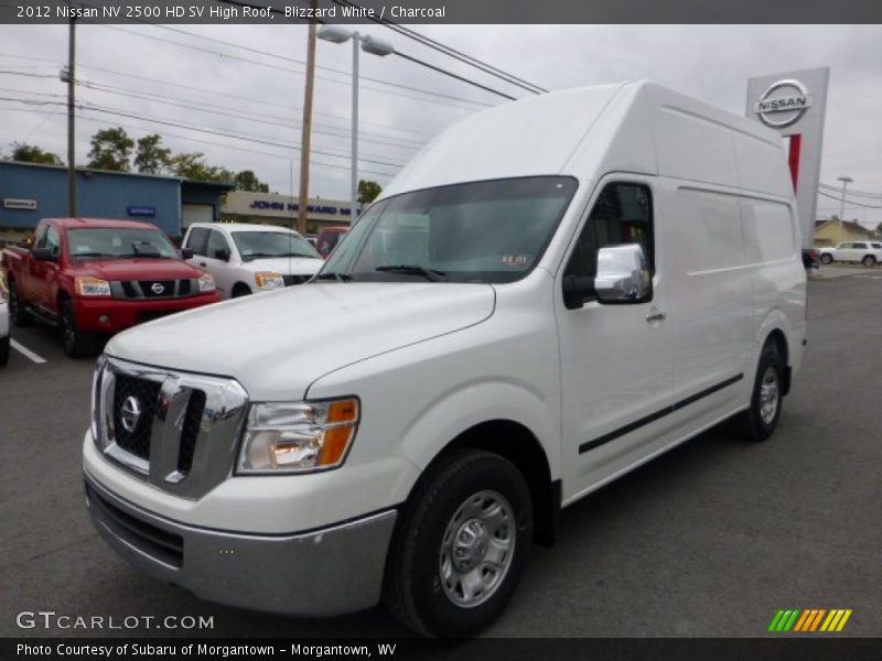 Blizzard White / Charcoal 2012 Nissan NV 2500 HD SV High Roof