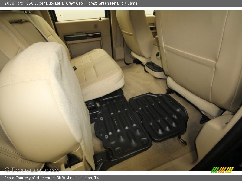 Forest Green Metallic / Camel 2008 Ford F350 Super Duty Lariat Crew Cab