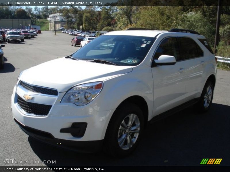 Summit White / Jet Black 2013 Chevrolet Equinox LT AWD